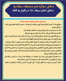  دعاى امام سجاد علیه السلام در اقرار به گناه